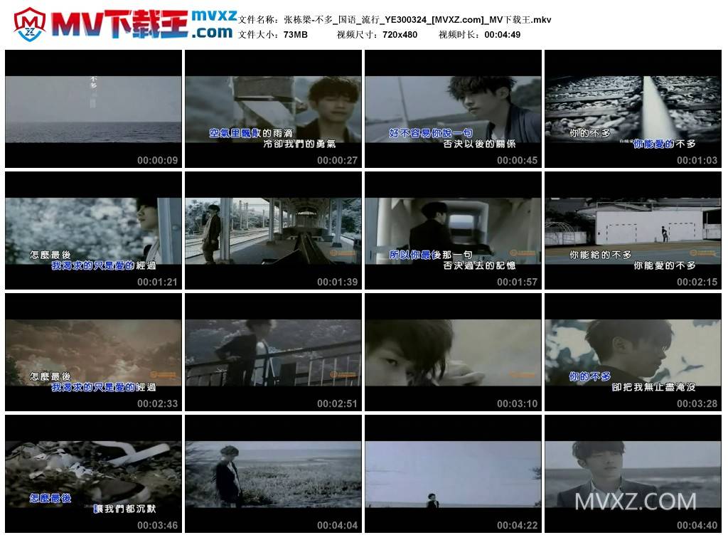 张栋梁-不多_国语_流行_YE300324
